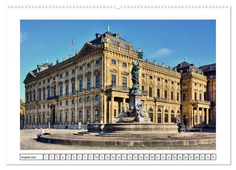 Produktbild: W&uuml;rzburg - Ansichtssache (Wandkalender 2026 DIN A2 quer), CALVENDO Monatskalender