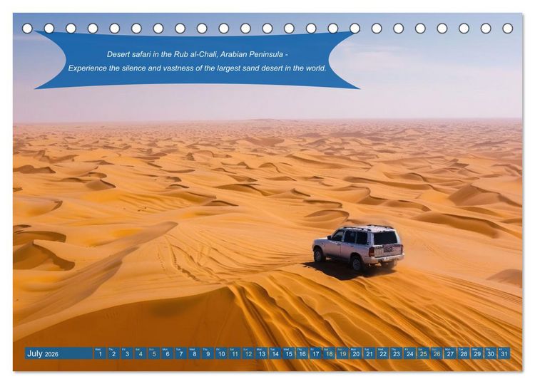 Produktbild: Crazy ideas for adventure enthusiasts (Desk Calendar 2026 DIN A5 landscape), CALVENDO 12 Month DeskCalendar