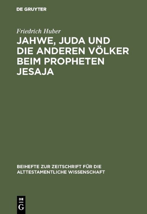 Produktbild: Jahwe, Juda und die anderen V&ouml;lker beim Propheten Jesaja