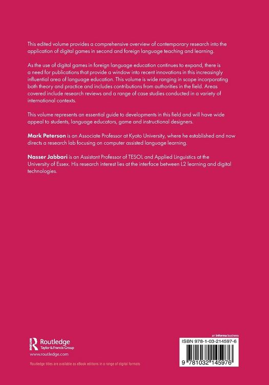 Produktbild: Digital Games in Language Learning