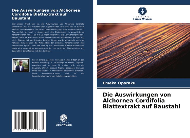 Produktbild: Die Auswirkungen von Alchornea Cordifolia Blattextrakt auf Baustahl