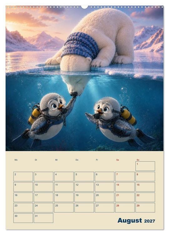 Produktbild: Frostige Fantasiewelten (hochwertiger Premium Wandkalender 2027 DIN A2 hoch), Kunstdruck in Hochglanz
