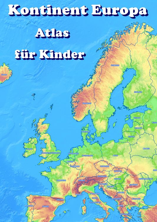 Produktbild: Kontinent Europa geographischer Atlas f&uuml;r Kinder