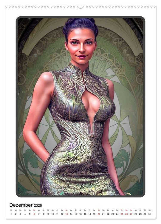 Produktbild: Modefantasien (hochwertiger Premium Wandkalender 2026 DIN A2 hoch), Kunstdruck in Hochglanz