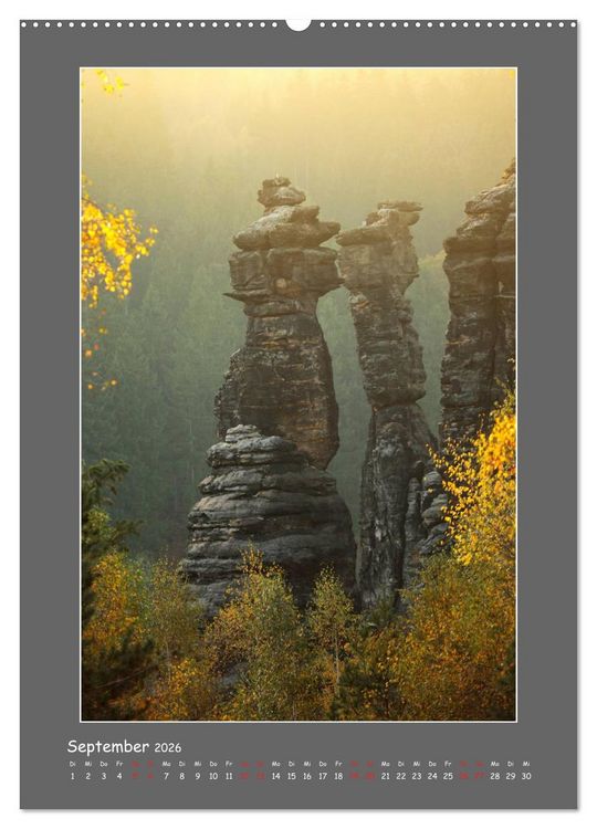 Produktbild: Meine sch&ouml;ne S&auml;chsische Schweiz (Wandkalender 2026 DIN A2 hoch), CALVENDO Monatskalender