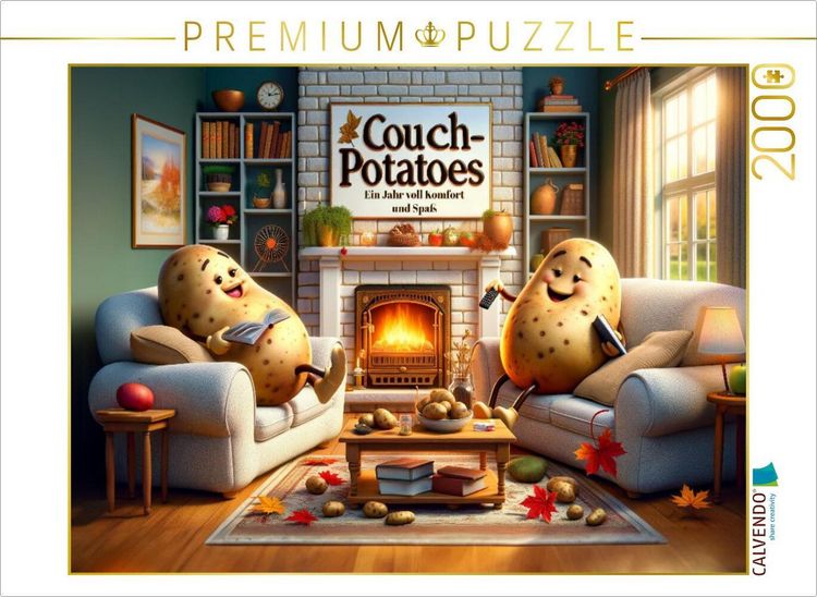 CALVENDO Puzzle Gemütliche Zeiten: Kartoffeln und die Kunst des Entspannens | 2000 Teile Lege-Größe 90x67cm Foto-Puzzle für glückliche Stunden