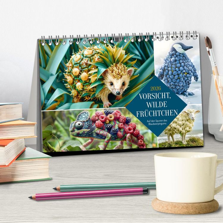 Produktbild: Vorsicht, Wilde Fr&uuml;chtchen (Tischkalender 2026 DIN A5 quer), CALVENDO Monatskalender