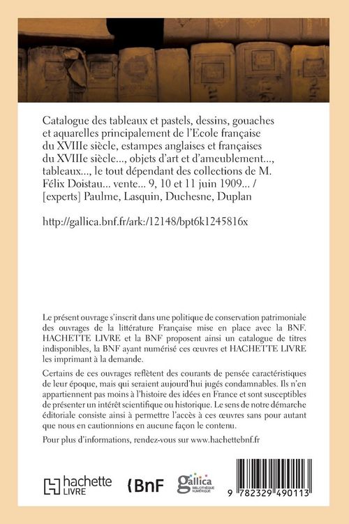Produktbild: Catalogue de Tableaux Et Pastels, Dessins, Gouaches Et Aquarelles, Estampes, Objets d'Art