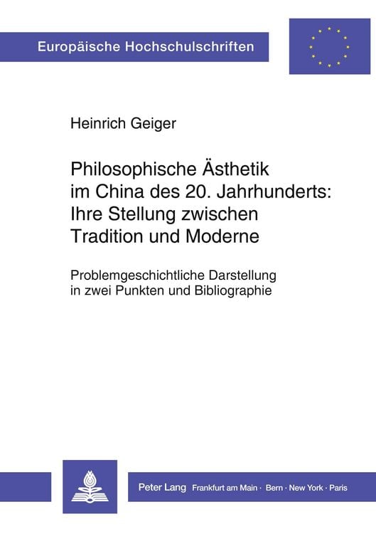 Produktbild: Philosophische &Auml;sthetik im China des 20. Jahrhunderts:- Ihre Stellung zwischen Tradition und Moderne