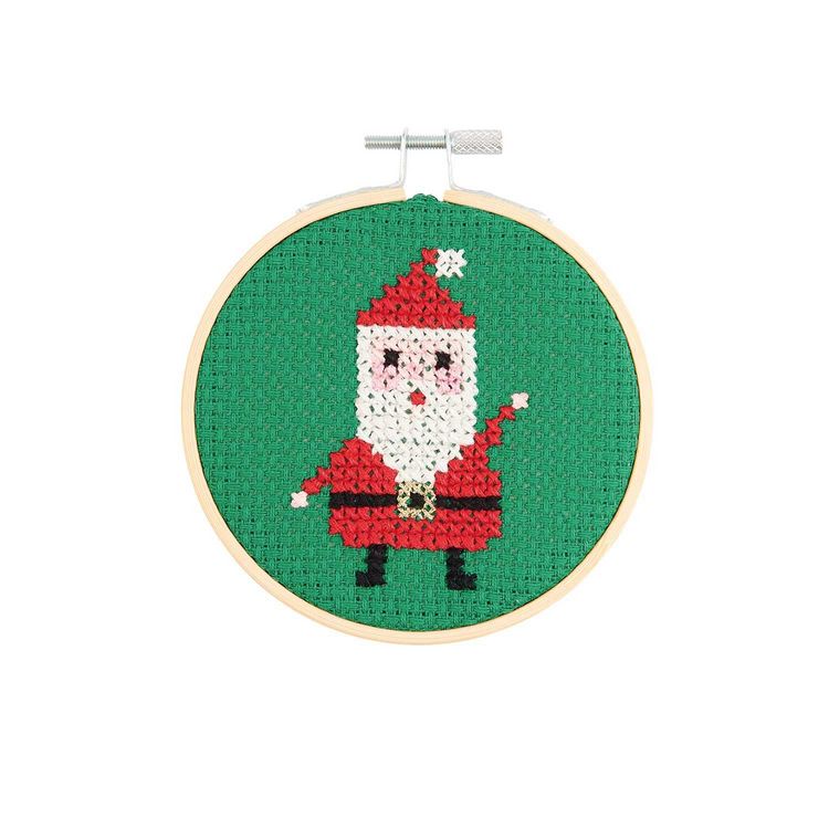 Produktbild: Stickpackung Gez&auml;hlter Kreuzstich, Bild Nikolaus, &Oslash; 10cm