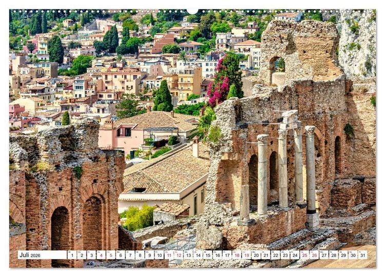Produktbild: Taormina - Juwel Siziliens mit antikem Charme (hochwertiger Premium Wandkalender 2026 DIN A2 quer), Kunstdruck in Hochglanz