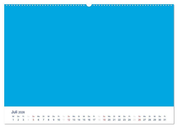 Produktbild: Farbiger Bastelkalender (Wandkalender 2026 DIN A2 quer), CALVENDO Monatskalender