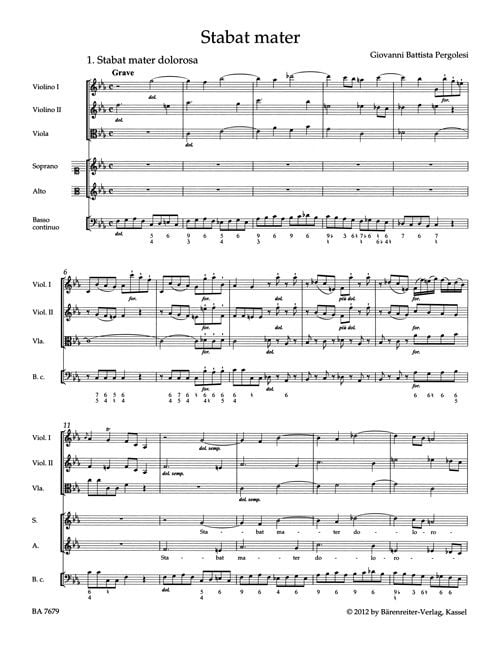 Produktbild: Pergolesi, G: Stabat mater