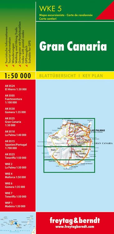 Produktbild: freytag & berndt Wanderkarte WKE 5 Gran Canaria 1:50.000