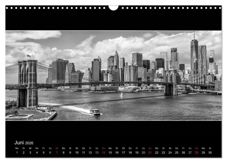 Produktbild: NEW YORK CITY H&ouml;hepunkte im Panoramaformat (Wandkalender 2026 DIN A3 quer), CALVENDO Monatskalender