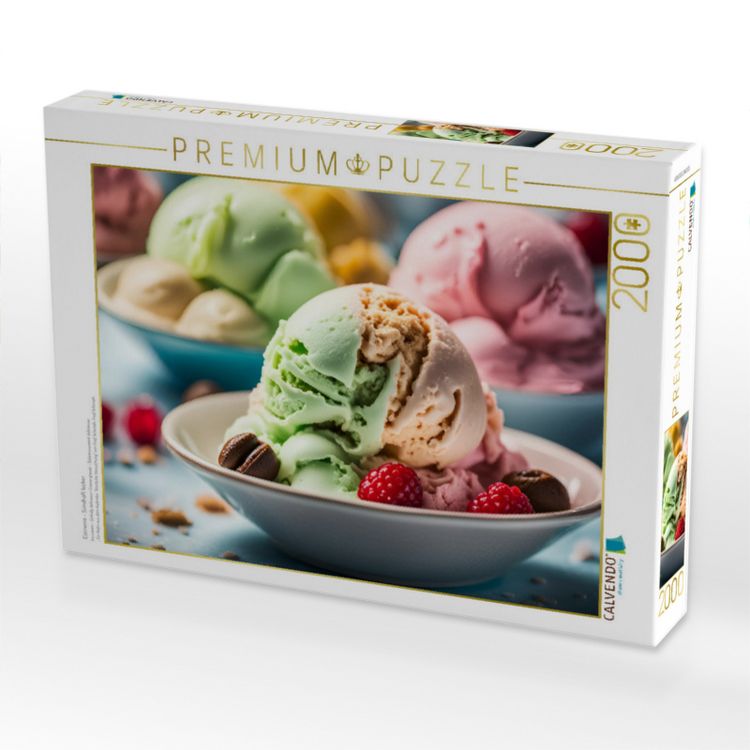 Produktbild: CALVENDO Puzzle Eiscreme - S&uuml;ndhaft lecker | 2000 Teile Lege-Gr&ouml;&szlig;e 90x67cm Foto-Puzzle f&uuml;r gl&uuml;ckliche Stunden