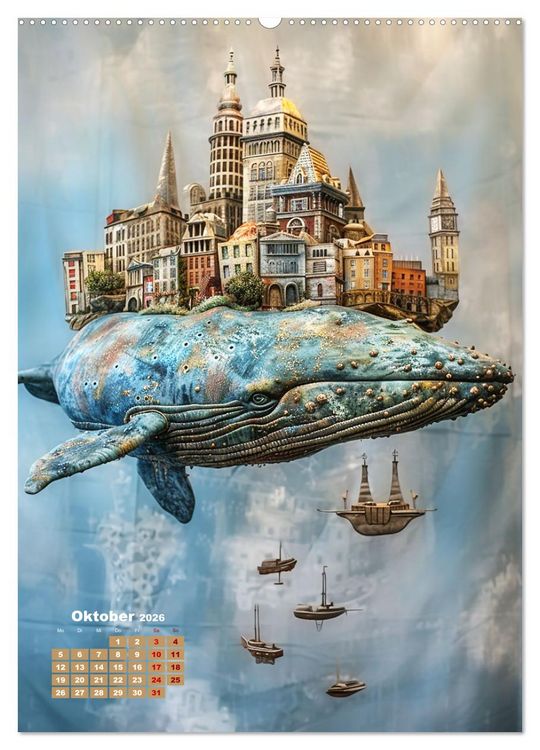 Produktbild: Surrealismus (Wandkalender 2026 DIN A2 hoch), CALVENDO Monatskalender