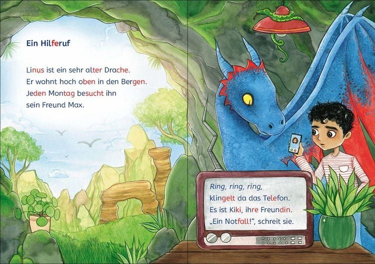 Produktbild: Lesel&ouml;wen 1. Klasse - Notfall im Drachenpark