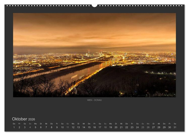 Produktbild: WIEN - EINE STADT VON WELT (hochwertiger Premium Wandkalender 2026 DIN A2 quer), Kunstdruck in Hochglanz