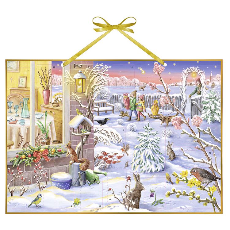 Produktbild: Adventskalender &raquo;Bl&uuml;ten im Schnee&laquo;