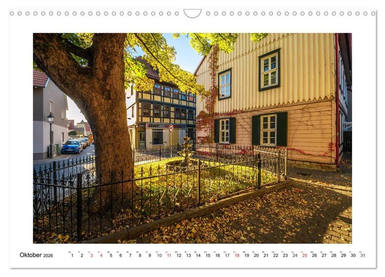 Produktbild: Wernigerode - Die Fachwerkstadt im Harz (Wandkalender 2026 DIN A3 quer), CALVENDO Monatskalender