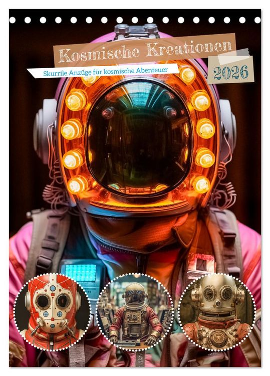 Produktbild: Kosmische Kreationen (Tischkalender 2026 DIN A5 hoch), CALVENDO Monatskalender