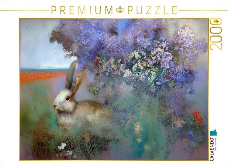 Produktbild: CALVENDO Puzzle Hase vor der Hecke | 2000 Teile Lege-Gr&ouml;&szlig;e 90x67cm Foto-Puzzle f&uuml;r gl&uuml;ckliche Stunden