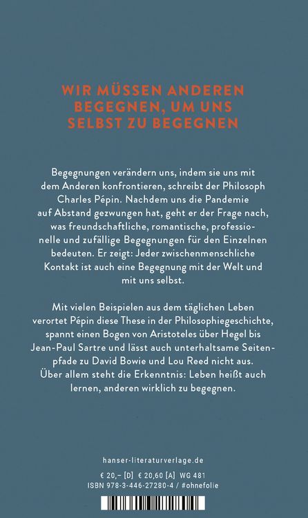 Produktbild: Kleine Philosophie der Begegnung