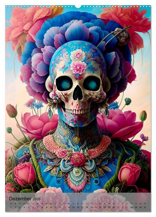 Produktbild: Beautiful Death (Wandkalender 2026 DIN A2 hoch), CALVENDO Monatskalender