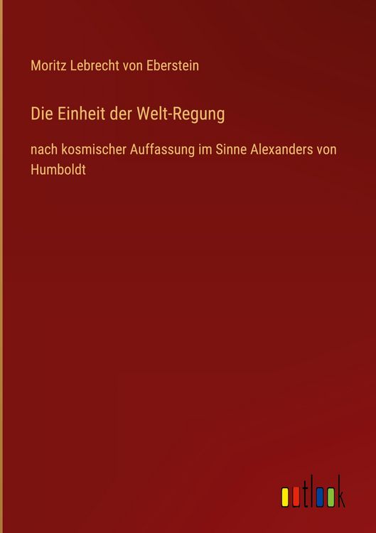 Produktbild: Die Einheit der Welt-Regung