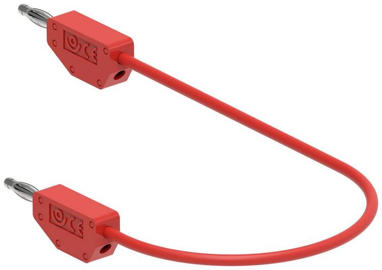 Produktbild: Electro PJP 214-CD1-50R Messleitung Bananenstecker Bananenstecker 0.50m Rot 1St.
