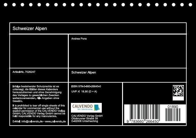 Produktbild: Schweizer Alpen (Tischkalender immerw&auml;hrend DIN A5 quer)