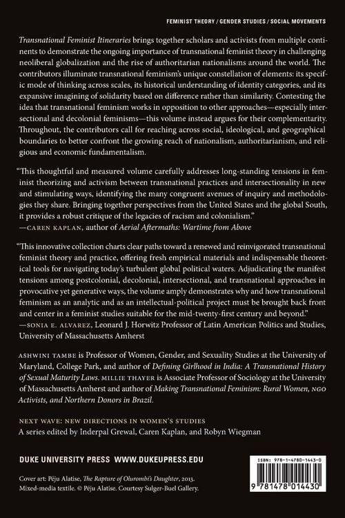 Produktbild: Transnational Feminist Itineraries