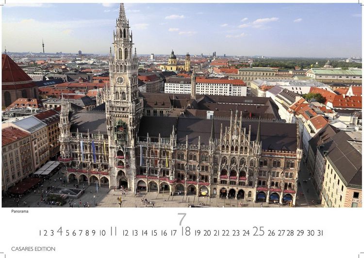 Produktbild: M&uuml;nchen Kalender 2027 &ndash; Wandkalender | Fotokalender Deutschland 24x35cm &ndash; faszinierende Ansichten von Marienplatz bis Alpenpanorama