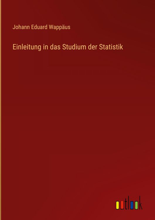 Produktbild: Einleitung in das Studium der Statistik
