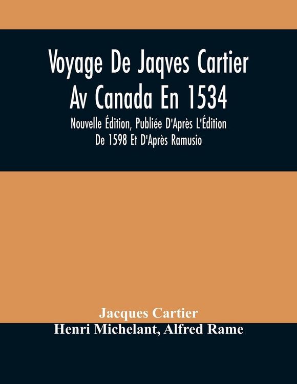 Produktbild: Voyage De Jaqves Cartier Av Canada En 1534
