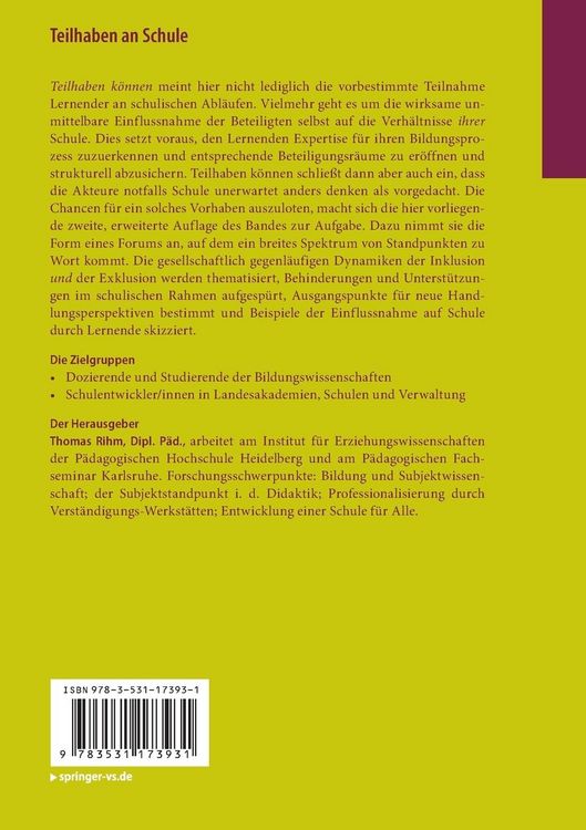 Produktbild: Teilhaben an Schule
