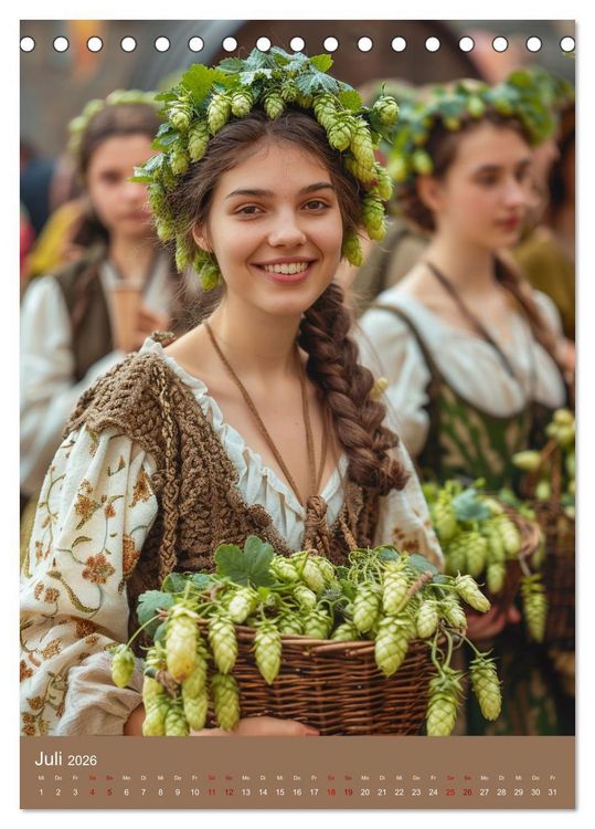 Produktbild: Bier-Liebe Von den Ahnen zu uns (Tischkalender 2026 DIN A5 hoch), CALVENDO Monatskalender