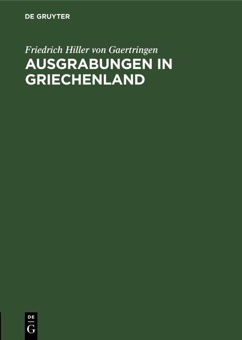Produktbild: Ausgrabungen in Griechenland