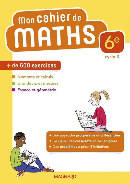 Produktbild: Mon cahier de maths 6e, cycle 3