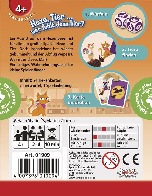 Produktbild: Amigo Spiele - Hexe, Tier ... wer fehlt denn hier?
