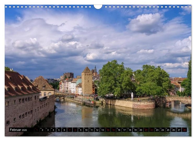 Produktbild: Stra&szlig;burg - Im Herzen Europas (Wandkalender 2026 DIN A3 quer), CALVENDO Monatskalender
