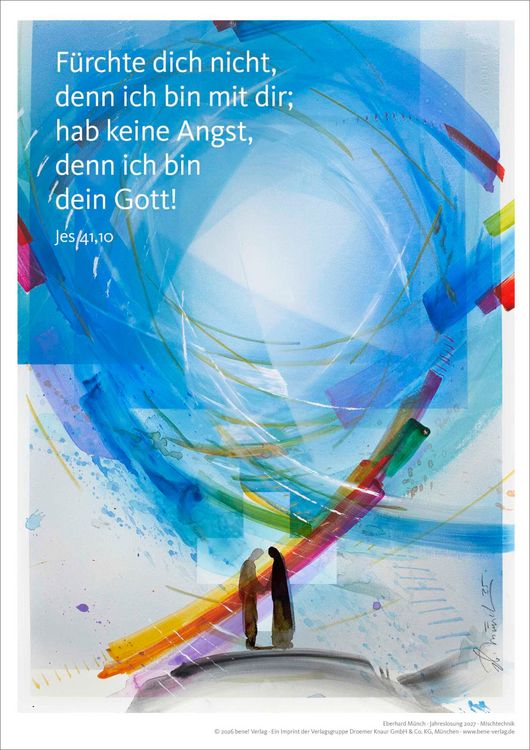 Produktbild: Jahreslosung Eberhard M&uuml;nch 2027, Kunstdruck A4