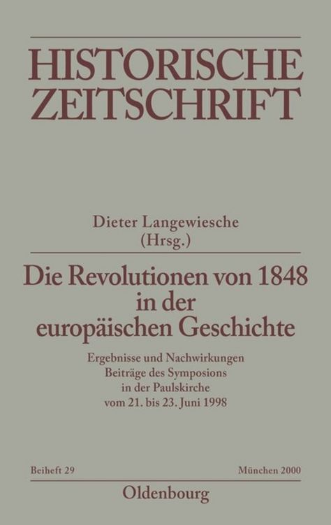 Produktbild: Die Revolutionen von 1848 in der europ&auml;ischen Geschichte