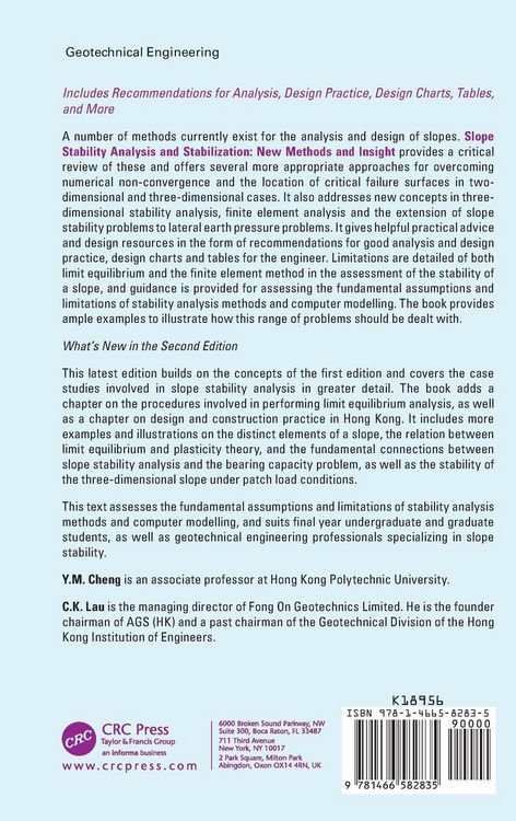 Produktbild: Slope Stability Analysis and Stabilization