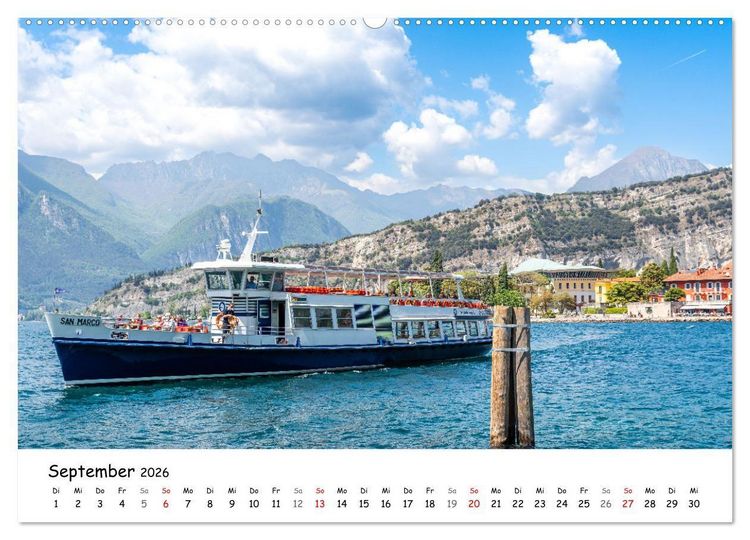 Produktbild: Nago-Torbole, der sch&ouml;ne Norden vom Gardasee (hochwertiger Premium Wandkalender 2026 DIN A2 quer), Kunstdruck in Hochglanz