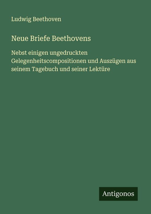 Produktbild: Neue Briefe Beethovens