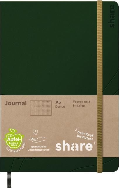 Produktbild: share Notizbuch A5 punktkariert gr&uuml;n