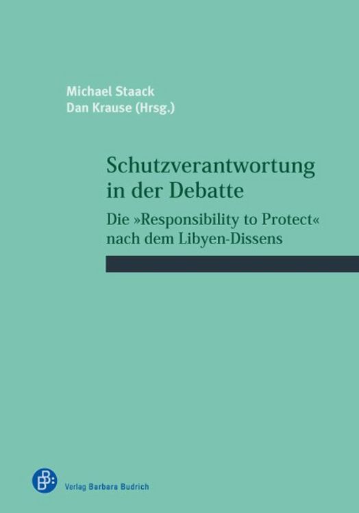 Produktbild: Schutzverantwortung in der Debatte