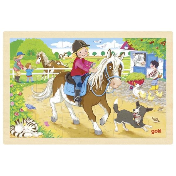 Produktbild: Einlegepuzzle Ponyhof